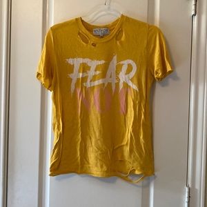 Wildfox Fear Not Distressed Tee